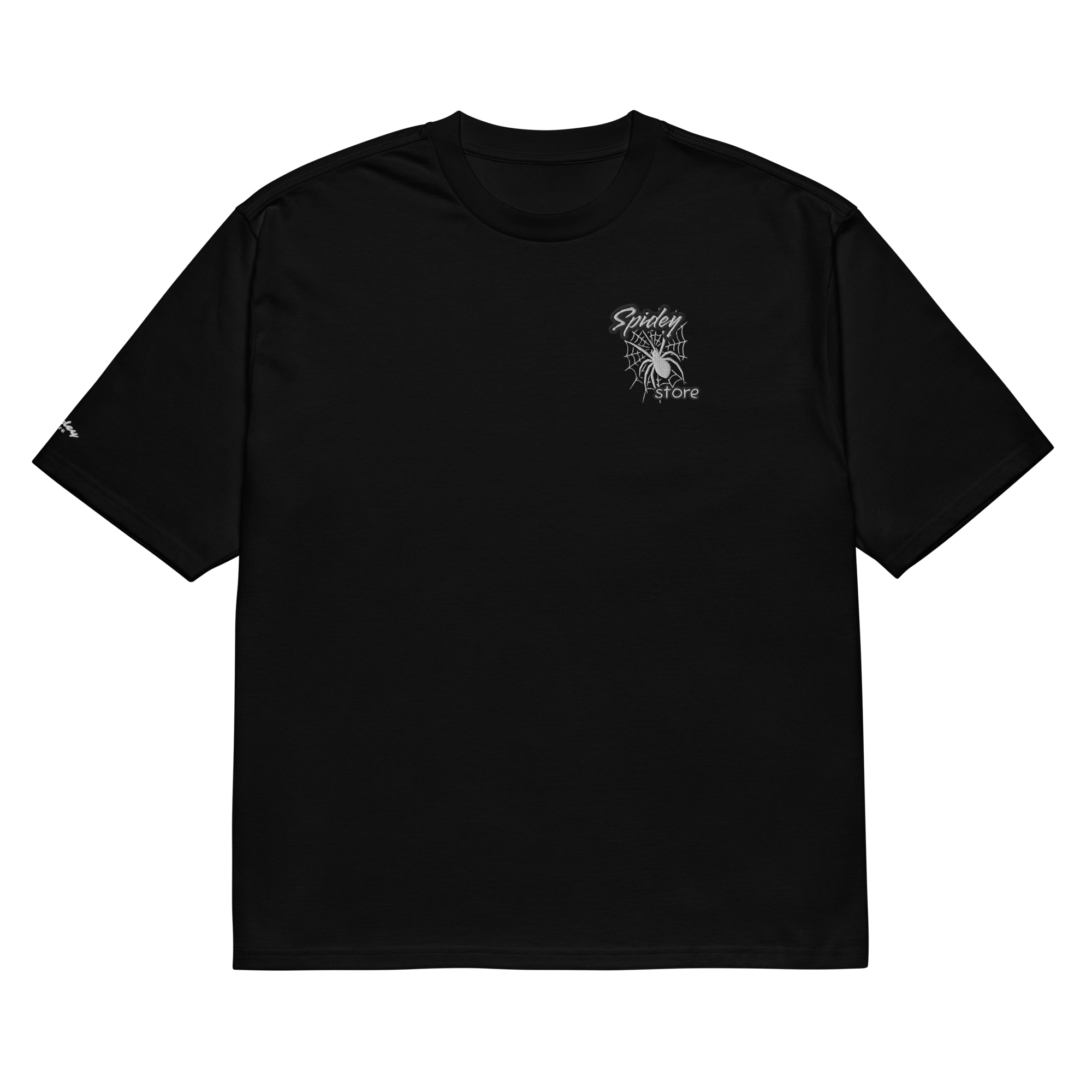 T-shirt Spidey black brodé