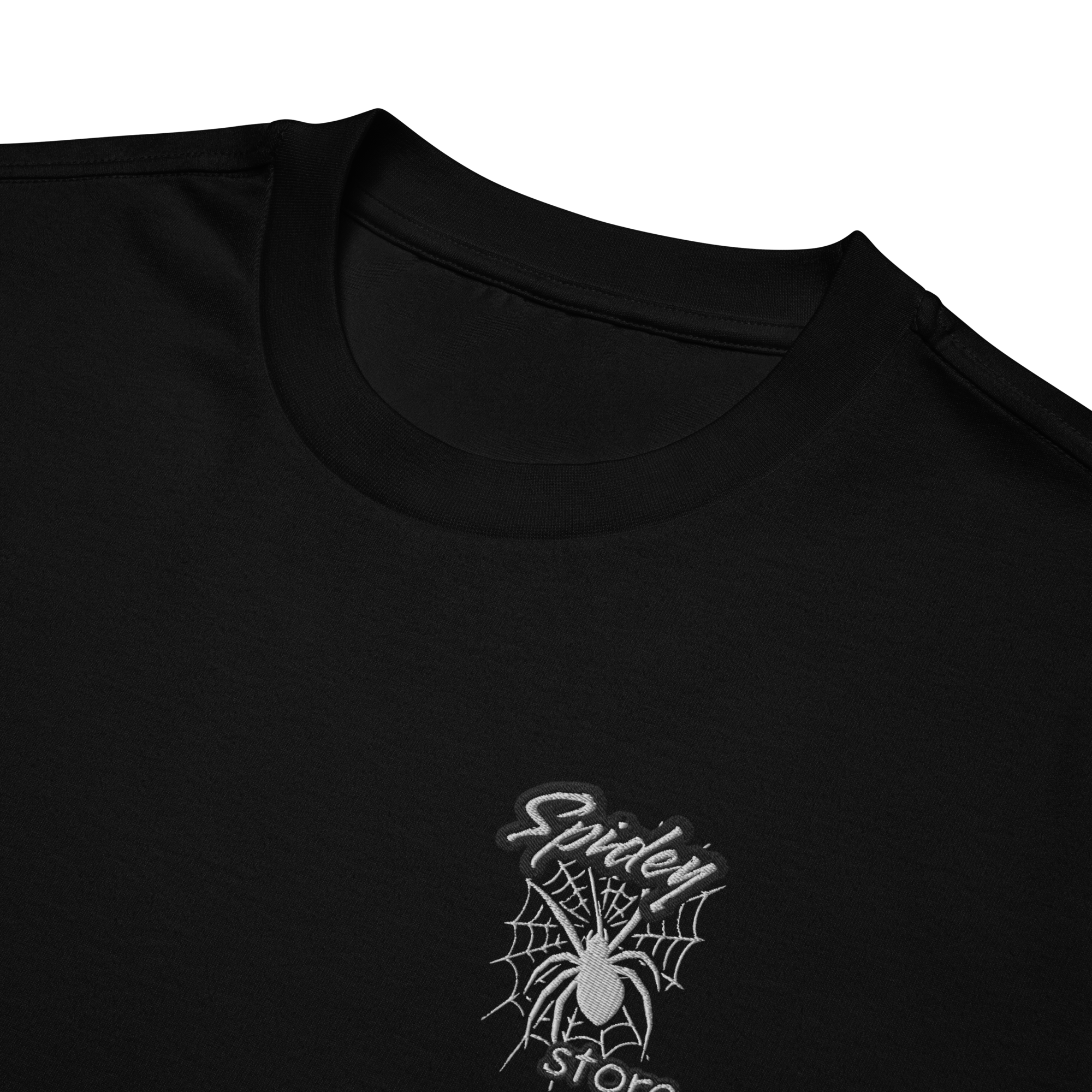 T-shirt Spidey black brodé